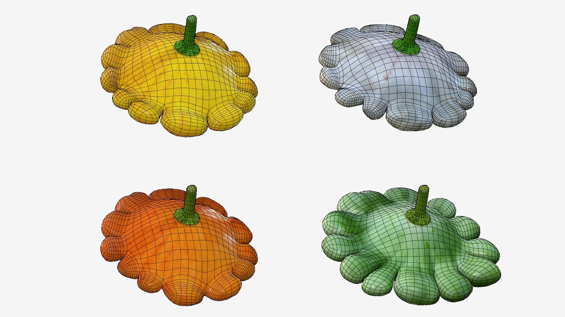 Scallop squash 3D https://p.turbosquid.com/ts-thumb/xH/uT1jma/mO/wire20/jpg/1726712578/1920x1080/fit_q87/dacce5a0d235c284b9c59b2be21a81c92e66ee86/wire20.jpg