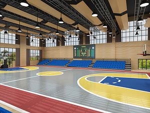 Basketball Gym 3D model