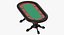 Fichas de Fichas de Mesa de Poker e Ancinho de Fic