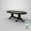 Fichas de Fichas de Mesa de Poker e Ancinho de Fic