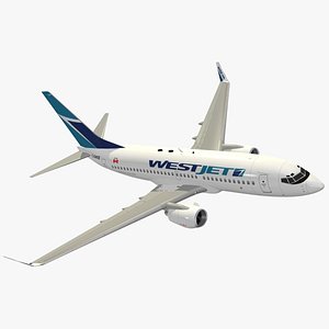 3d boeing 737-700 westjet model
