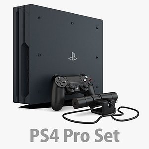 Sony PlayStation 4 Pro 3D model - Download Electronics on