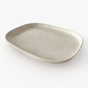 Tray Ceramic Beige