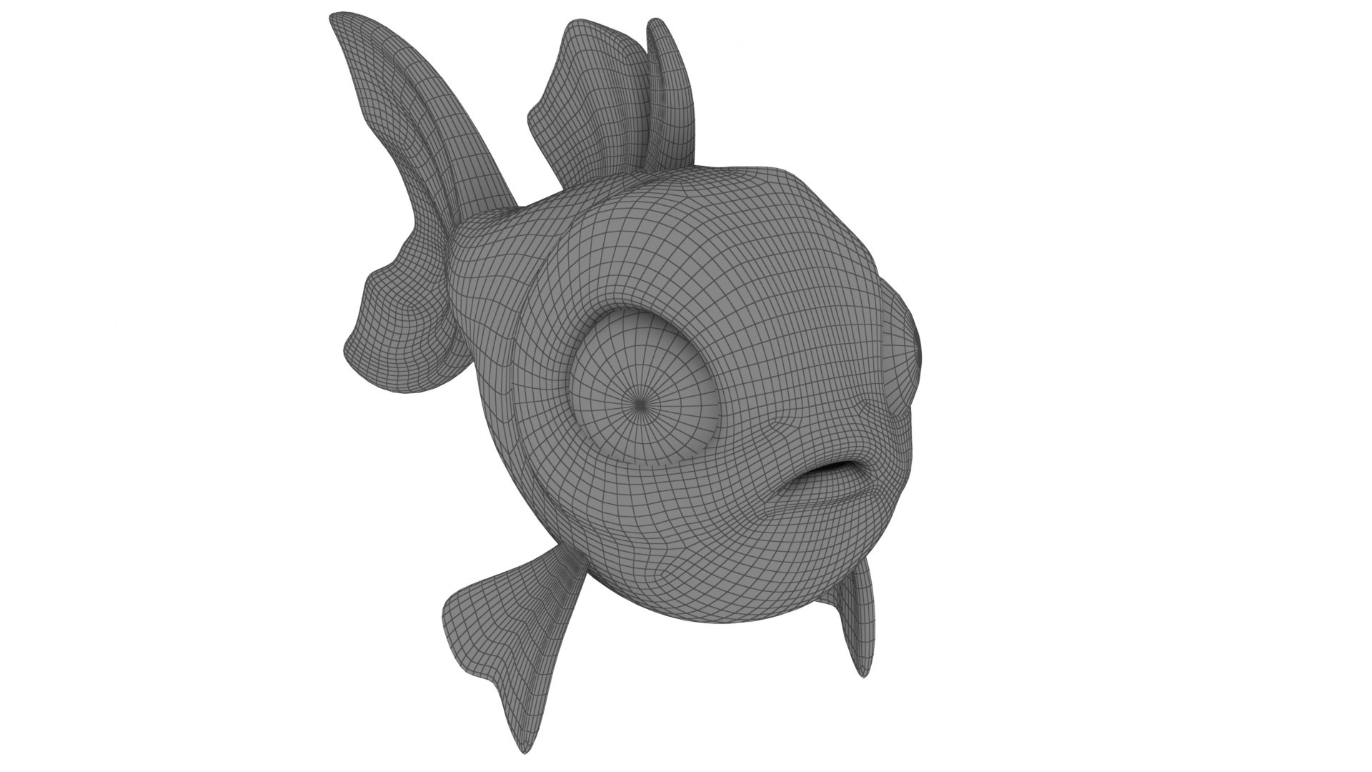 3D Cartoon Small Fish 7 Gold Fish Model - TurboSquid 2083117