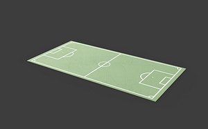 Soccer and Football Pitch 3D model 3D model