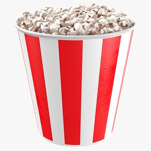 3D real popcorn cup corn