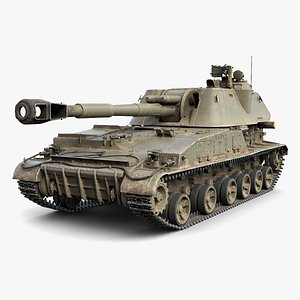 3D model 2S3 Akatsiya Seself-Propelled Howitzer Game Ready