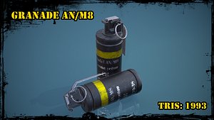 3D model granade m8