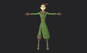 3D cartoon character elf