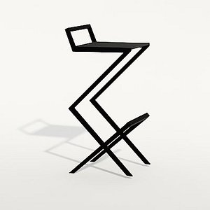 modern bar stool 3d model