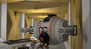 corridor sci fi car 3D model