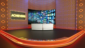 virtual set 3D model