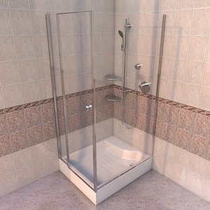 c4d corner shower