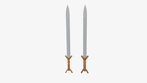celtic war sword 3D