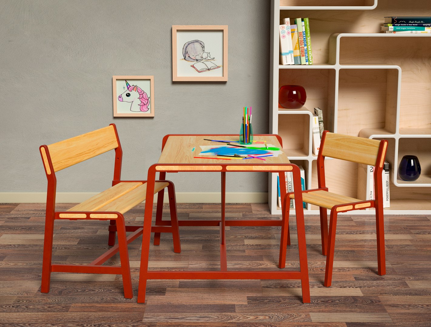 YPPERLIG Children Table 3D Model TurboSquid 1733803