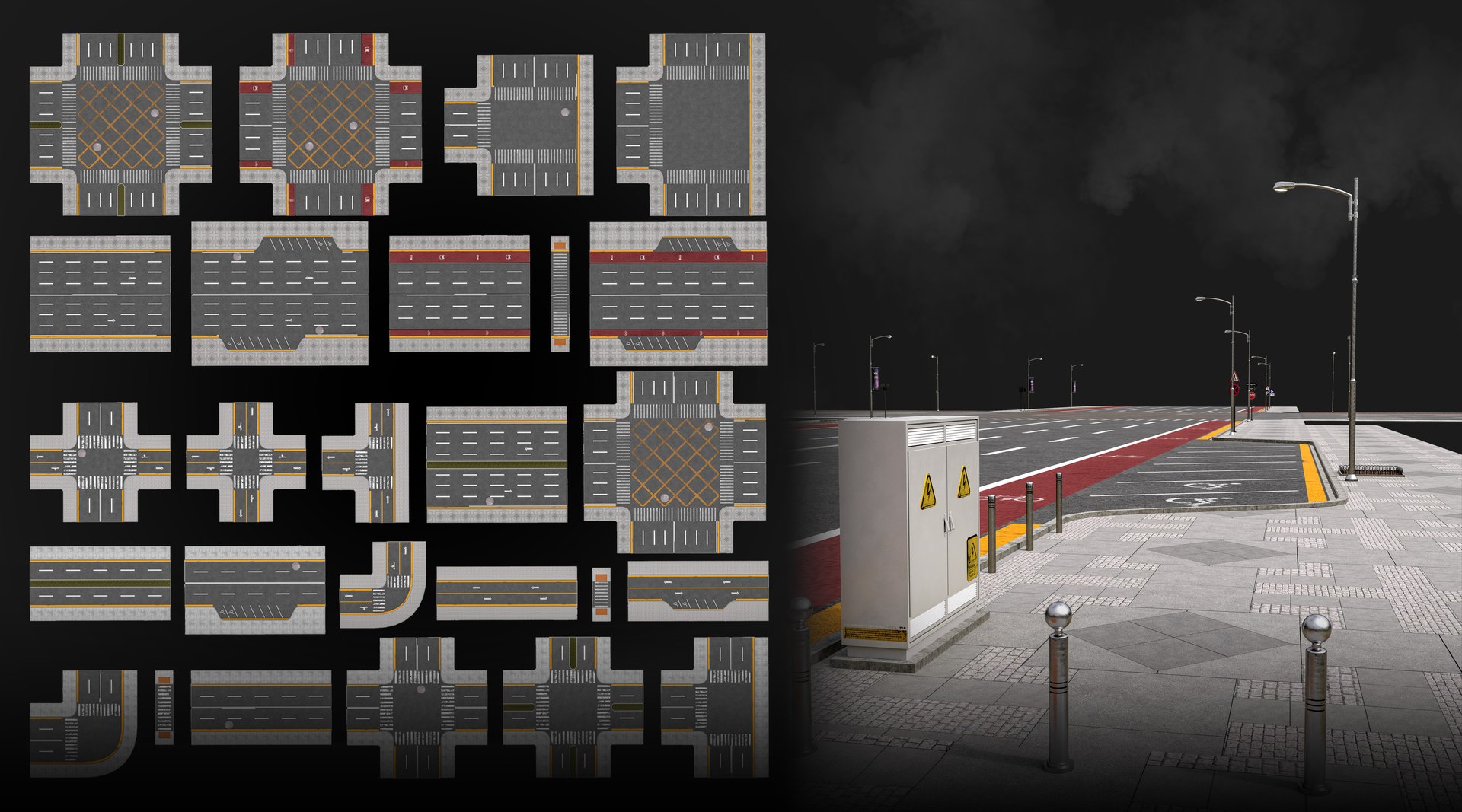 New York City Buildings  Street Environment 3D Asset Kitbash Pack 3D model https://p.turbosquid.com/ts-thumb/xI/RjtZ39/gP/preview09/jpg/1731779588/1920x1080/fit_q87/3fc09213031cc6d74d47fe7a81c15daac4262d50/preview09.jpg