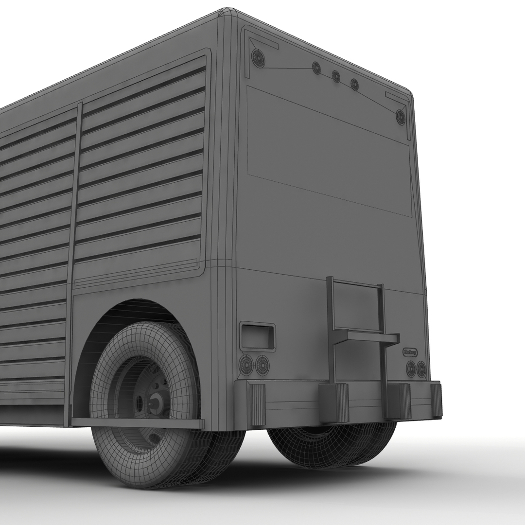 3d model trailer hackney beverage