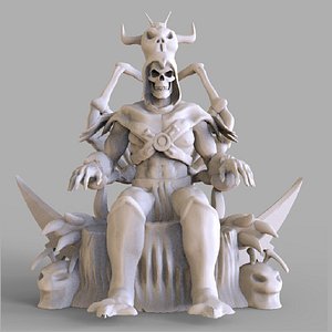 skeletor sculpture 3D