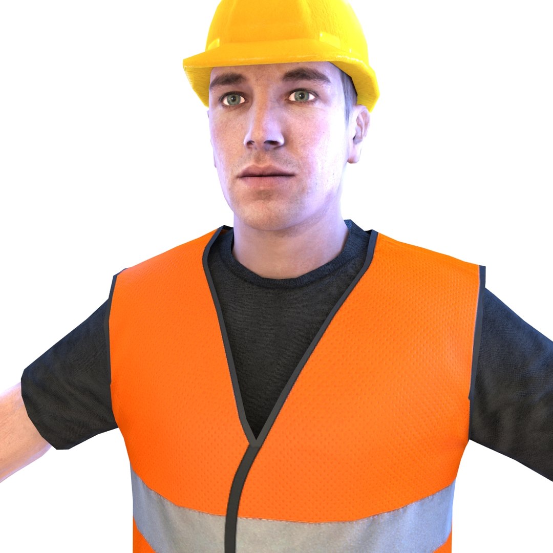 Construction Worker 3D Model - TurboSquid 1482064