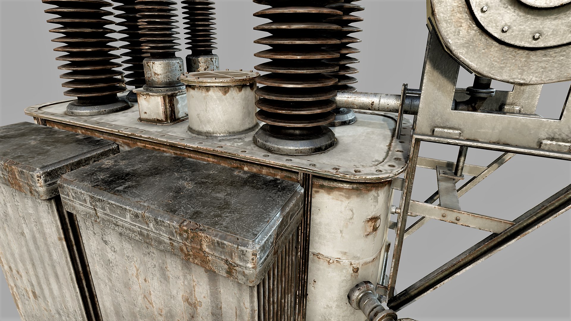 3D Old Rusty Transformer Pbr Model - TurboSquid 1420489