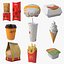 3D McDonalds Food Collection model