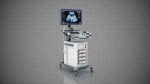 Ultrasound machine Low-poly 3D model 3D model