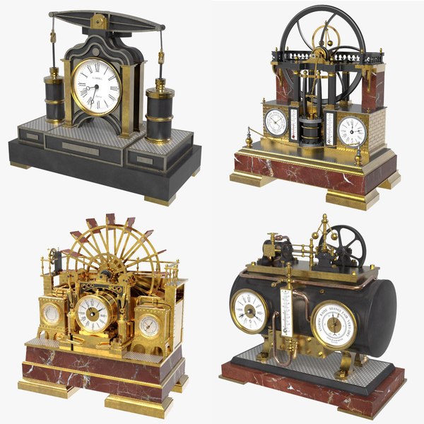 Industrial automaton car clock model - TurboSquid 1612785