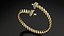Bypass Ring with Pearls and Diamonds