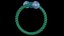 Bypass Ring with Pearls and Diamonds