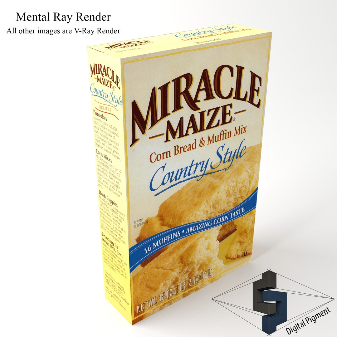 Miracle Maize Cornbread Mix 3d Model