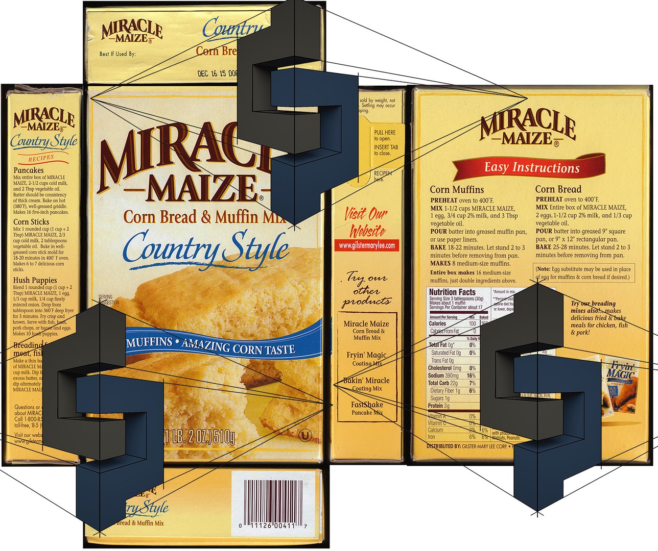 Miracle Maize Cornbread Mix 3d Model