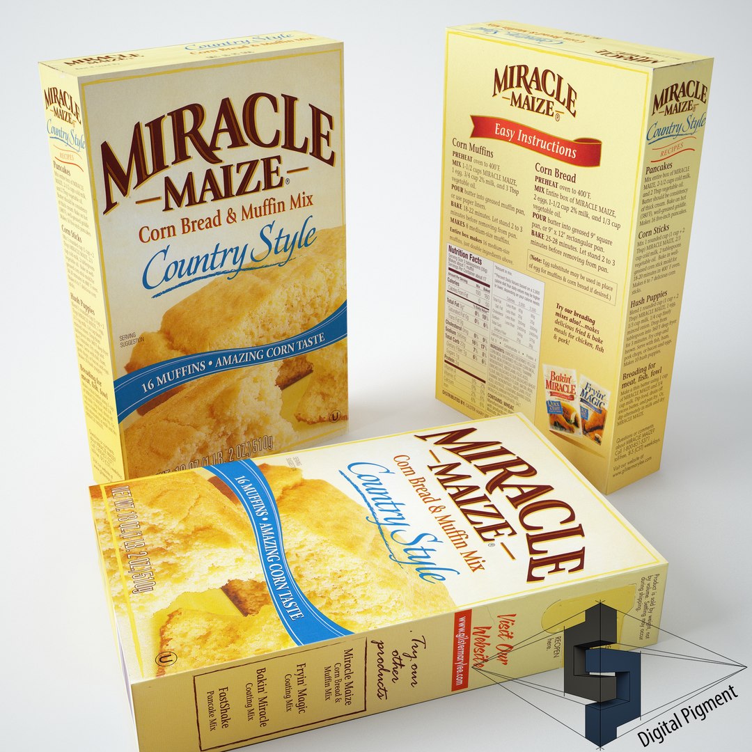 Miracle Maize Cornbread Mix 3d Model