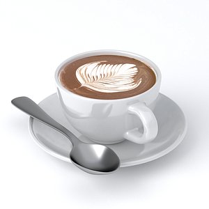 3D model Cappuccino Cup v2