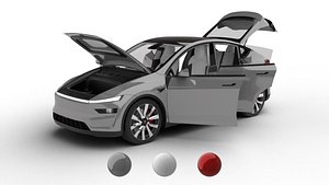 Tesla Model Y 2025 HQ 3d model 3D model