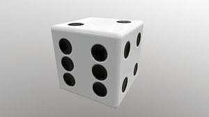 3D Dice d6 game ready PBR Free low-poly 3D