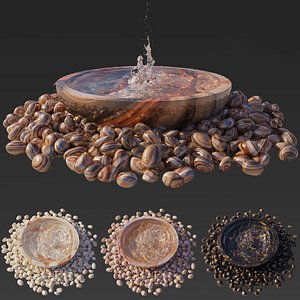 Water Bowl Fountain 3D