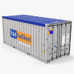 20feet PO Lloid Open Top shipping Container 3D model