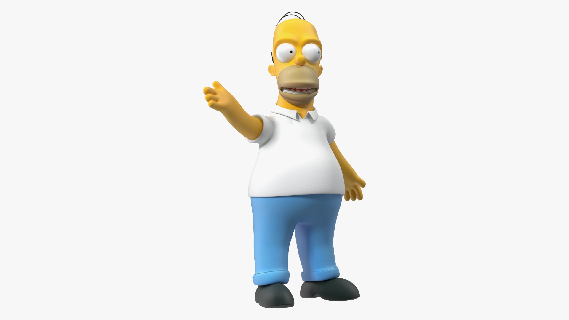Homer Simpson Rigged for Maya 3D model preview