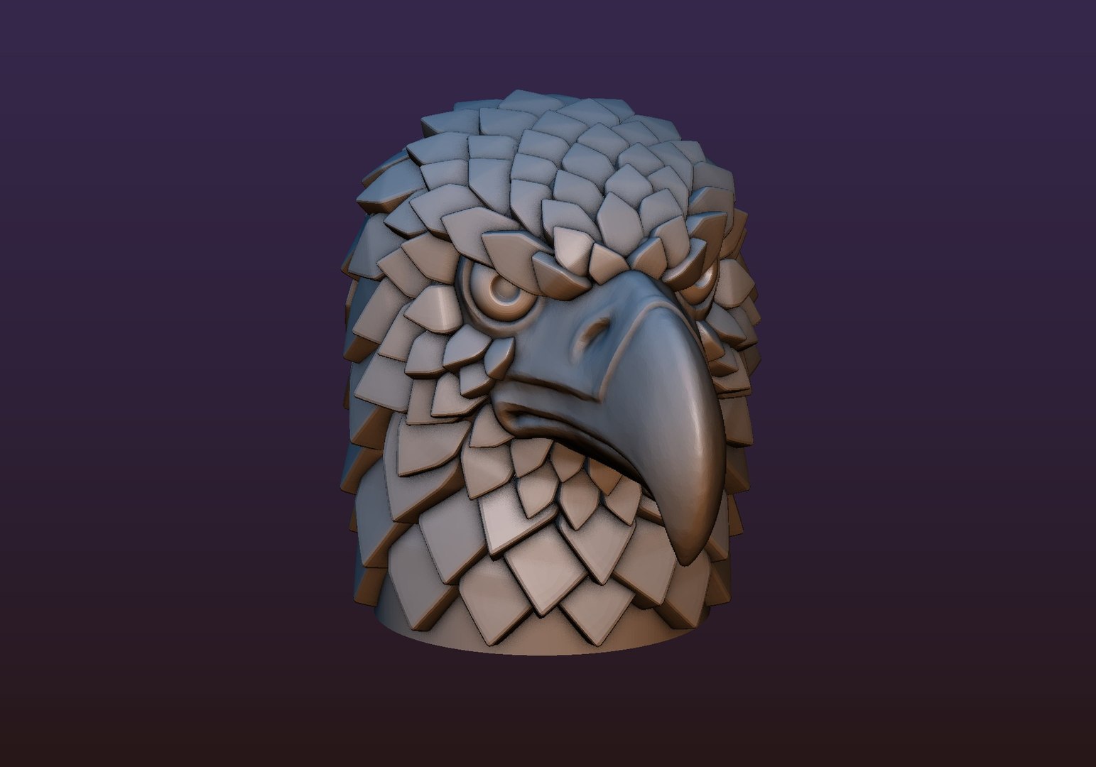 3D Eagle head stylized Print https://p.turbosquid.com/ts-thumb/xI/j7Uhqt/ux/8/jpg/1648531017/1920x1080/fit_q87/1d70e798b992032a6cb155c7a73113fe82e6c4bb/8.jpg