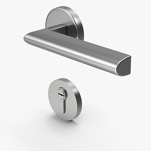 Door Lock With Handle 3D model