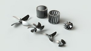 3D model Fans propellers