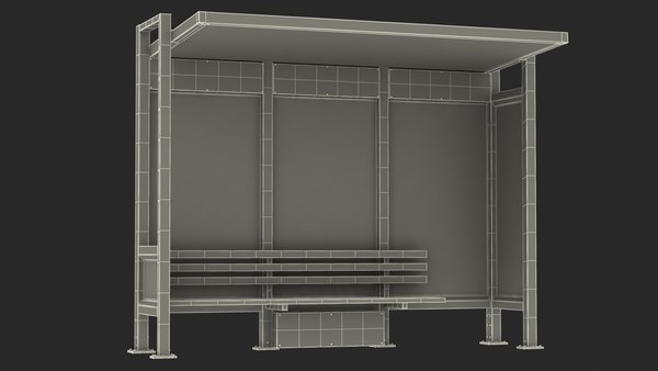 Bus Stop Shelter 3D model - TurboSquid 1980682