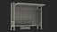 Bus Stop Shelter 3D model