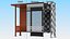 Bus Stop Shelter 3D model