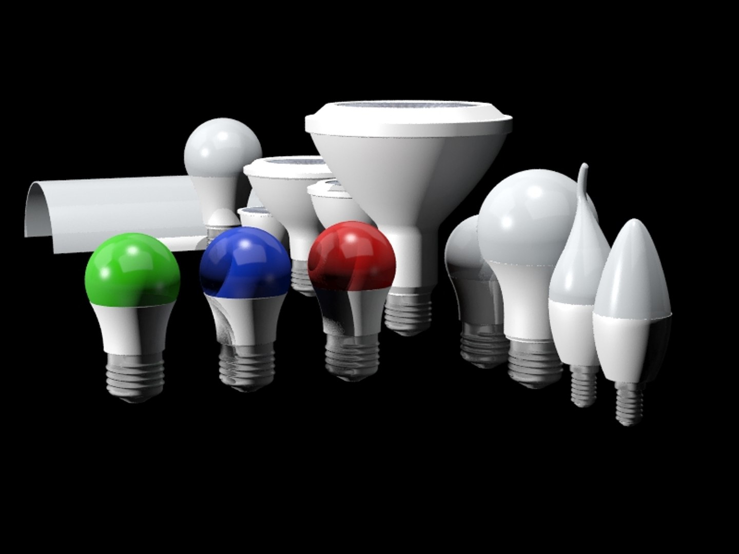 Led Lamps 3D Model - TurboSquid 1194471