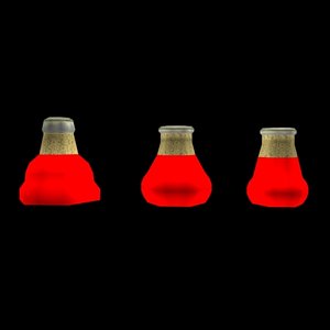 3d model healing potion