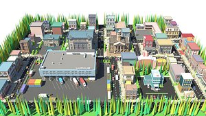 3D model city buildings