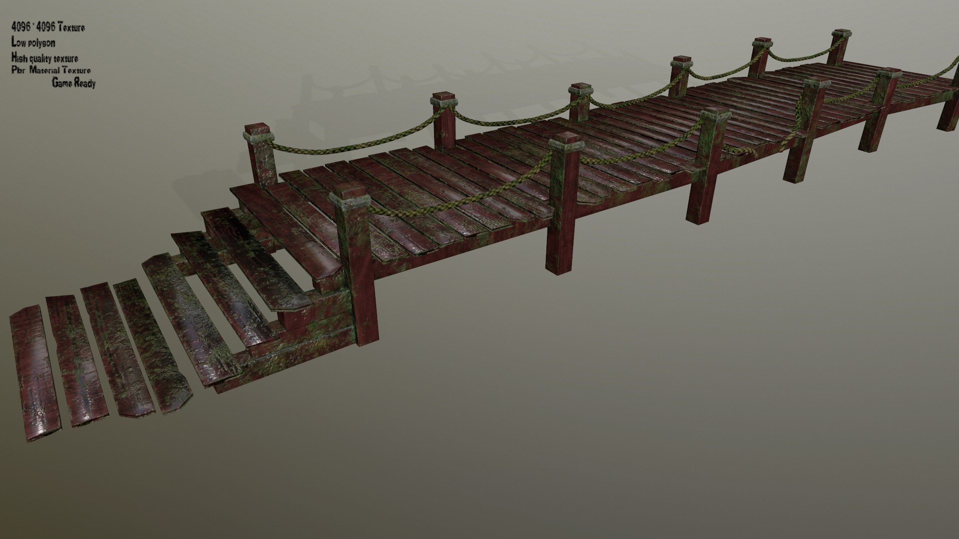 3D wooden pier model - TurboSquid 1277525