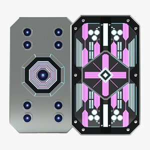 CyberX Futuristic Cyberpunk Smartphone 3D model