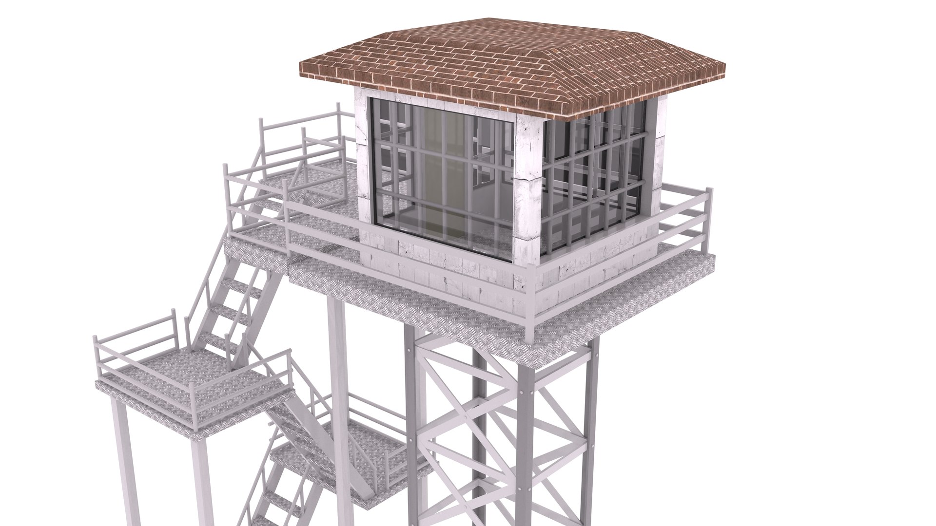 watching-tower-3d-model-turbosquid-2105556